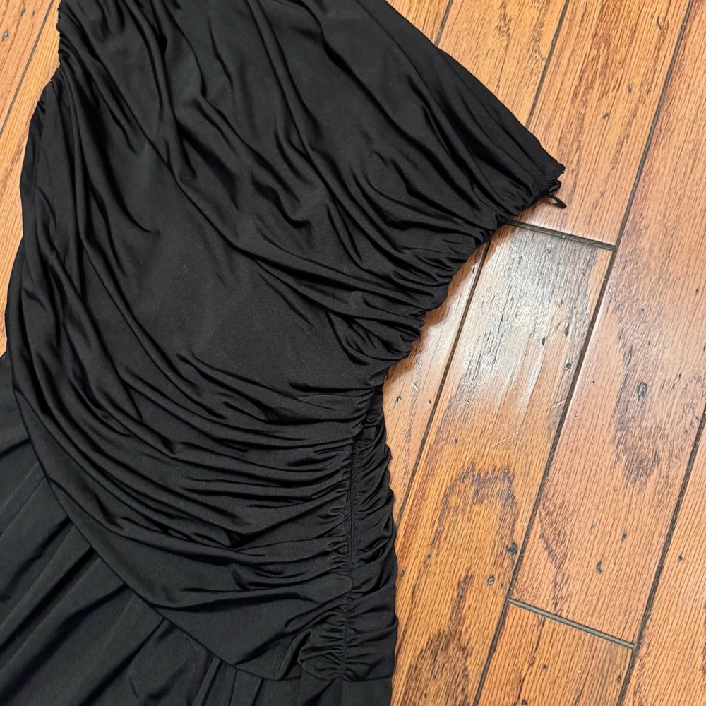 Boston Proper Ruched One Shoulder Dress - Picture 3 of 7